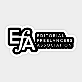 EFA Full Logo in white Sticker